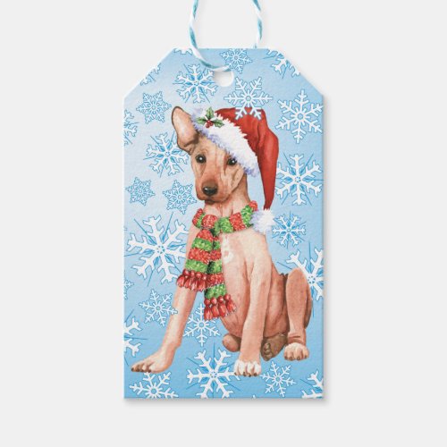 Christmas Xoloitzcuintli Gift Tags