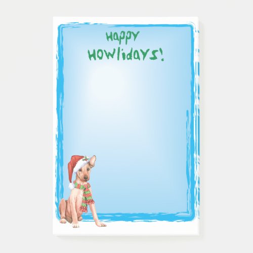 Christmas Xoloitzcuintli Post_it Notes