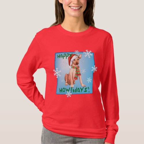 Christmas Xoloitzcuintli T_Shirt