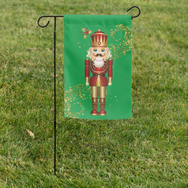 Christmas Yard Flag-Nutcracker Garden Flag (In SItu)