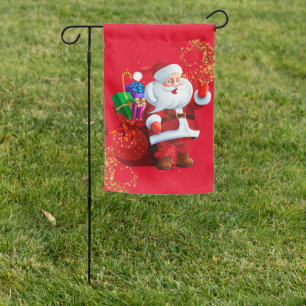 Christmas Yard Flag-Santa Garden Flag