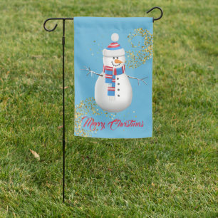 Christmas Yard Flag-Snowman Garden Flag