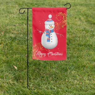 Christmas Yard Flag-Snowman Garden Flag