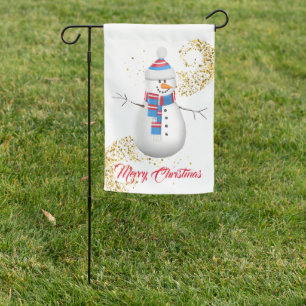 Christmas Yard Flag-Snowman Garden Flag