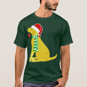 Christmas Yellow Lab Holiday Dog  T-Shirt