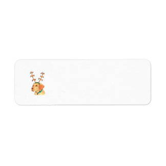 Christmas Yellow Labrador Label