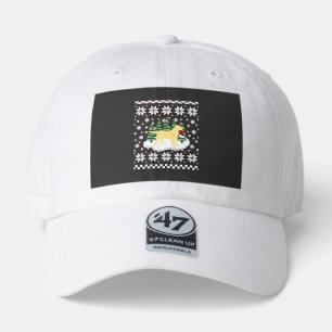 Christmas Yellow Labrador Silhouette Santa Hat Cla