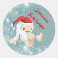 Santa Yeti Sticker