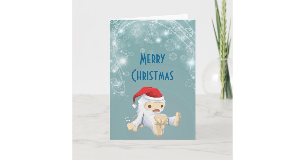 Christmas Yeti Greeting Card