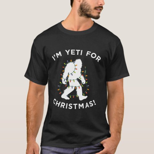 Christmas Yeti Ready For Lights Xmas Apparel T_Shirt