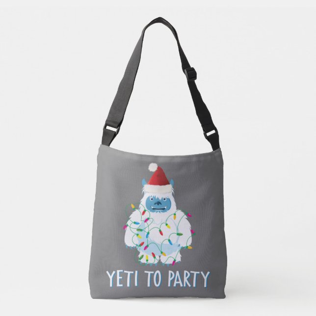 Christmas Yeti To Party T-Shirt Cute Yeti for Xmas Crossbody Bag (Front)