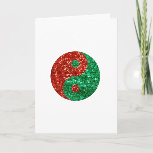christmas yin yang holiday card