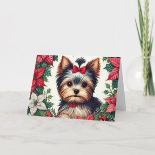 Christmas Yorkie Card