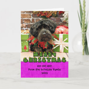 Christmas - Yorkie Poo - Hannah Holiday Card