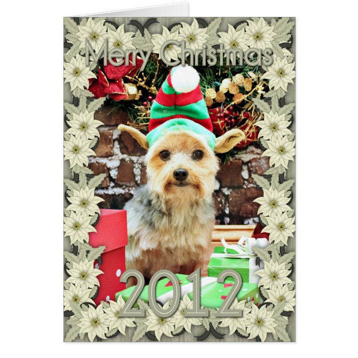 Christmas   Yorkie   Vinnie #32 Card