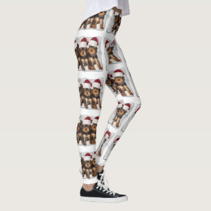 yorkie print leggings