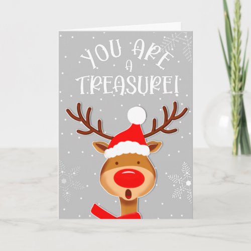 CHRISTMAS YOU ARE A TREASURE CARD