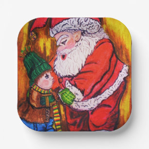 CHRISTMAS YOU BETTER NOT POUT PAPER PLATES