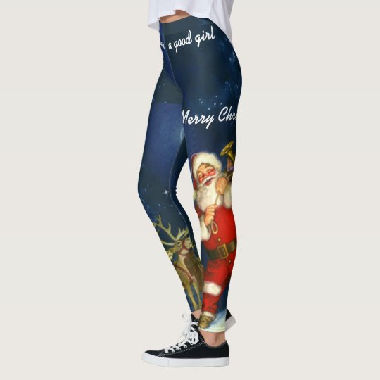 santa workout leggings