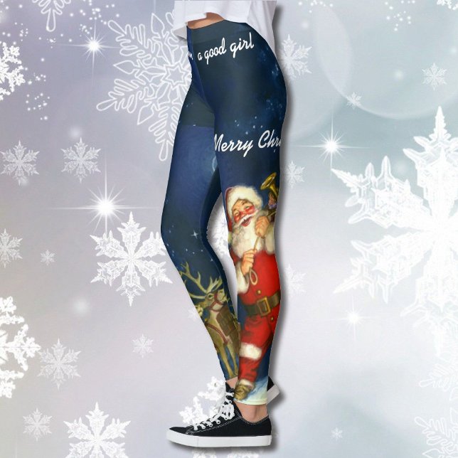 Christmas Your NAME Leggings Santa Jogging Pants (Creator Uploaded)