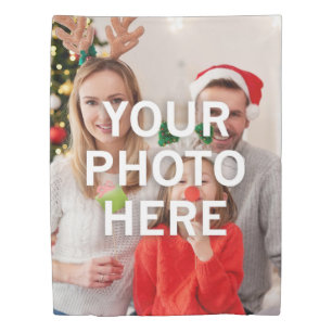 Christmas Your Photo Here Duvet Cover