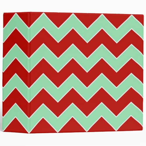 Christmas Zigzag 3 Ring Binder