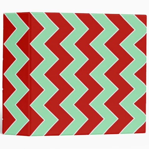 Christmas Zigzag 3 Ring Binder