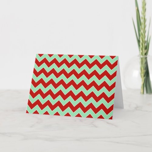 Christmas Zigzag Holiday Card