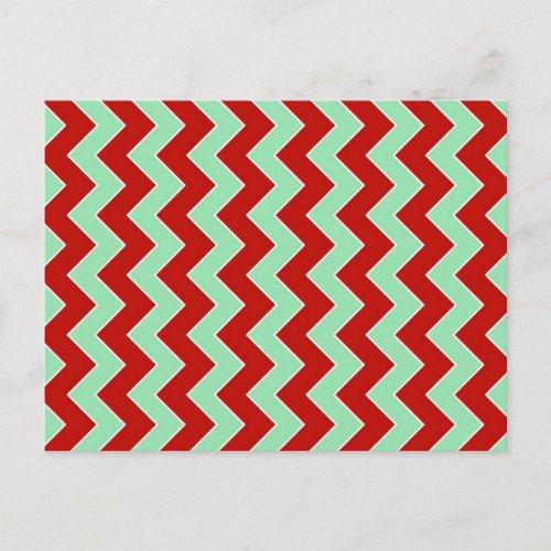 Christmas Zigzag Holiday Postcard