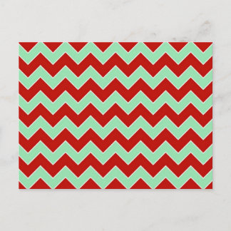 Christmas Zigzag Holiday Postcard