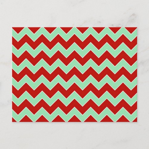 Christmas Zigzag Holiday Postcard