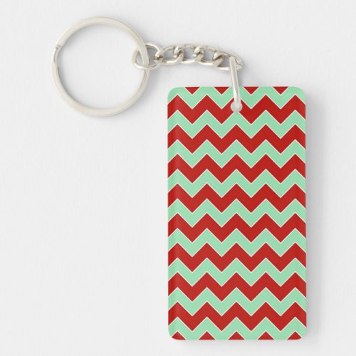 Christmas Zigzag Keychain