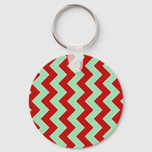 Christmas Zigzag Keychain