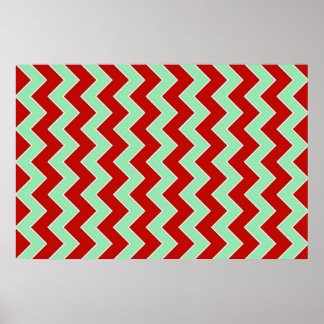 Christmas Zigzag Poster