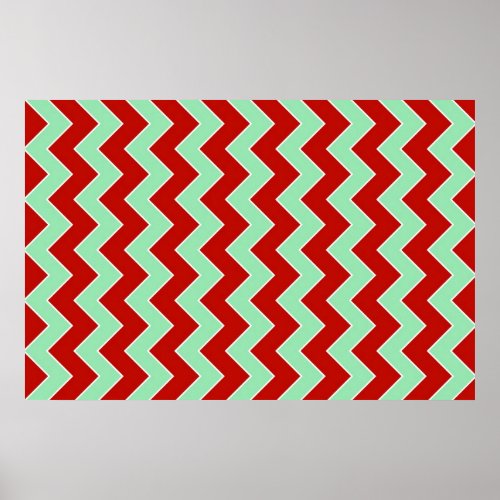 Christmas Zigzag Poster