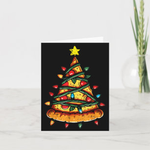 Christmas Zza Xmas Tree Funny Xmas Food Men Women  Card