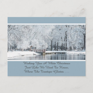 CHRISTMASES WHERE TREETOPS GLISTEN/THINKING OF YOU POSTCARD