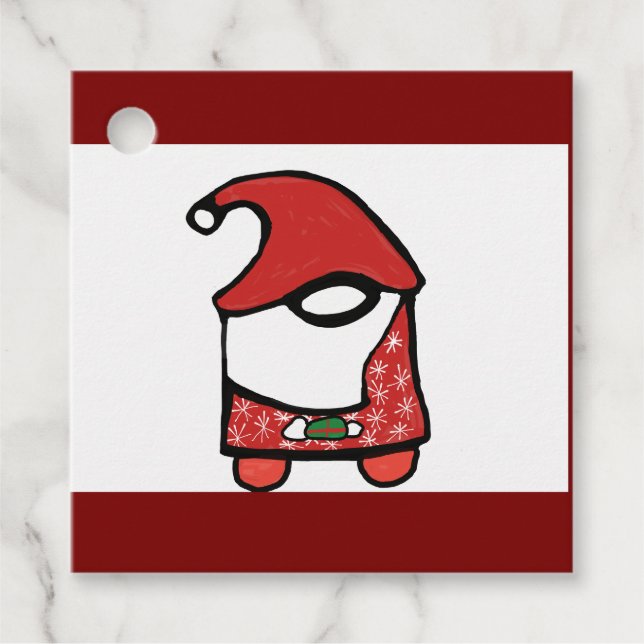 christmasgnome favor tags (Front)