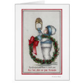 ChristmasKid Holding Wreath Knocking (Front)