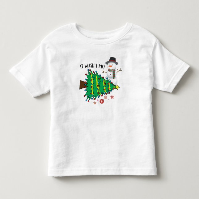 Christmasn Snowmen Funny  Toddler T-shirt (Front)
