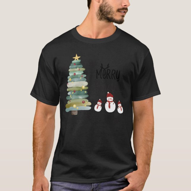 Christmasree Christmas Women Merry Christmas girl T-Shirt (Front)