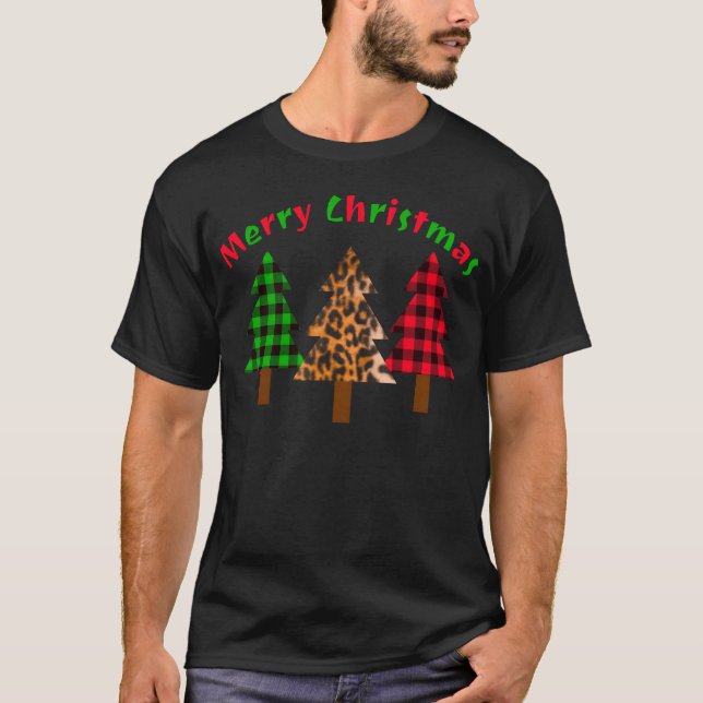 Christmasree Merry Christmas Plaid Christmas Joy f T-Shirt (Front)