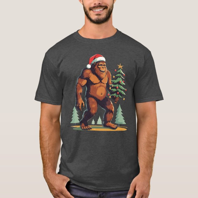 Christmasree Santa Hat girl T-Shirt (Front)