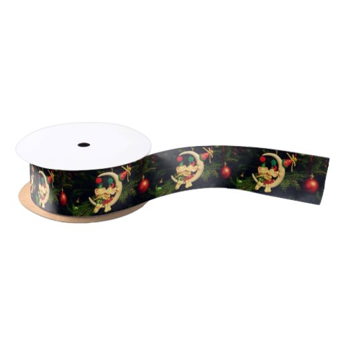 Christmass mice on the Moon Satin Ribbon