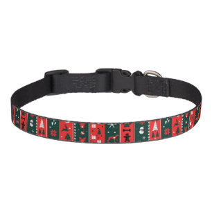 Christmassy 💚❤️Xmas pattern vertical Pet Collar