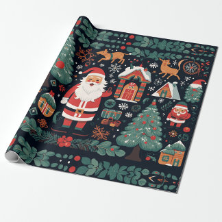Christmastime wrapping paper