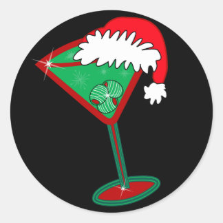 Christmastini Classic Round Sticker
