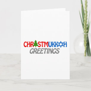 CHRISTMUKKAH GREETINGS -.png Holiday Card