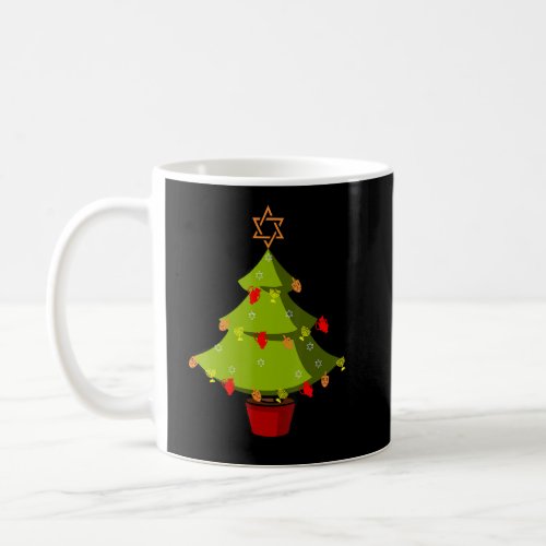 Christmukkah Tree Funny Jew Ish Christmas Hanukkah Coffee Mug