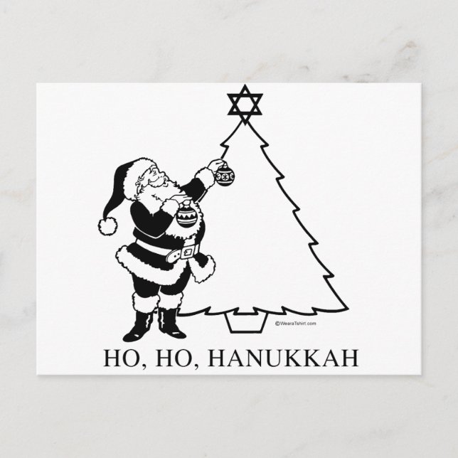 CHRISTMUKKAH TREE POSTCARD (Front)